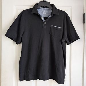 Tahari Men's Black Polo Shirt Size L